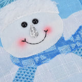 Cute Hanging Christmas Sock Luminous Candies Bag Gift Stocking with Hook for FestivalSnowman Type
