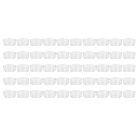 50Pcs DIY Plastic Candle Mold Transparent Heat Resistant Candle Making Container AccessoryRound Shape In Australia - Darrahopens