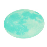 Cyan Green Light Moon Design Fluorescent Wall Sticker Self Adhesive Decorative Sticker Decal