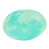 Cyan Green Light Moon Design Fluorescent Wall Sticker Self Adhesive Decorative Sticker Decal