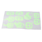 Halloween Fluorescent Wall Sticker Self Adhesive Decorative Sticker with Witch Pumpkin Pattern