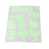 Halloween Fluorescent Wall Sticker Self Adhesive Decorative Sticker with Witch Pumpkin Pattern