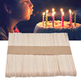50Pcs Candle Wick Holder Birch Easy Use Reusable Wooden Wax Core Holder for Making Candles114x10mm Single Hole