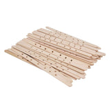 50Pcs Candle Wick Holder Birch Easy Use Reusable Wooden Wax Core Holder for Making Candles180x10mm 7 Hole In Australia - Darrahopens