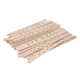 50Pcs Candle Wick Holder Birch Easy Use Reusable Wooden Wax Core Holder for Making Candles180x10mm 7 Hole In Australia - Darrahopens