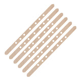 50Pcs Candle Wick Holder Birch Easy Use Reusable Wooden Wax Core Holder for Making Candles180x10mm 7 Hole