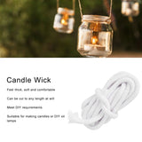 Candle Wick Functional Round Braid Natural Cotton Candle Wick for Making Candles and DIY Oil Lamps