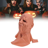 Old Man Mask Scary Halloween Latex Bald Human Head Cover Costume Party Cosplay Props