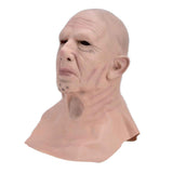 Realistic Bald Head Man Mask Latex Human Face Mask Funny Scary Halloween Costume Cosplay Props In Australia - Darrahopens