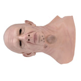 Realistic Bald Head Man Mask Latex Human Face Mask Funny Scary Halloween Costume Cosplay Props