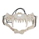 Skull Mask Latex Tiger Tooth Type Durable Waterproof Adjustable Scary Mask for Party Festival Theater In Australia - Darrahopens