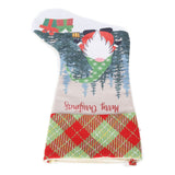 Christmas Decorative Sock Faceless Doll Pattern Children's Gift Bag for Festival Costume PartyGreen Hat