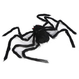 Spiders Halloween Decor Terrible Reusable Black Giant Spider Halloween Decoration for Indoor Outdoor90cm