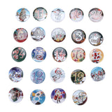 Lucky Number Button Pin Unique Pattern Button Pin Cartoon Advent Calendar Brooch24PCS Landscape Cartoon In Australia - Darrahopens