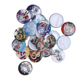 Lucky Number Button Pin Unique Pattern Button Pin Cartoon Advent Calendar Brooch24PCS Landscape Cartoon In Australia - Darrahopens