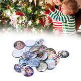 Lucky Number Button Pin Unique Pattern Button Pin Cartoon Advent Calendar Brooch24PCS Landscape Cartoon