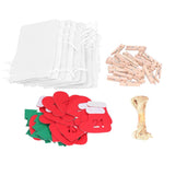 24PCS Christmas Bag Lucky Number Drawstring Christmas Sack Advent Calendar Christmas PouchWhite In Australia - Darrahopens