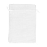 24PCS Christmas Bag Lucky Number Drawstring Christmas Sack Advent Calendar Christmas PouchWhite