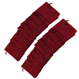 24PCS Drawstring Christmas Bag Lucky Number Gift Bag Christmas Sack Christmas Advent Calendar PouchWine Red