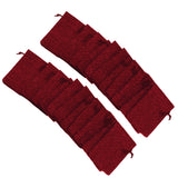 24PCS Christmas Bag Christmas Advent Calendar Countdown Pouch Drawstring Bag Sack Hanging Gift with ClipsWine Red