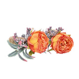 2Pcs Innovative Napkin Buckle Simulation Flower Napkin Ring Holder for Hotel RestaurantOrange In Australia - Darrahopens