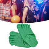1 Pair Large Foot Slippers Shoes Cover Halloween Cosplay Costume Props Party AccessoriesGreen
