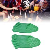 1 Pair Large Foot Slippers Shoes Cover Halloween Cosplay Costume Props Party AccessoriesGreen