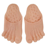 1 Pair Large Foot Slippers Shoes Cover Halloween Cosplay Costume Props Party AccessoriesYellowish Pink