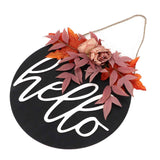 Thanksgiving Wreath Wooden Sign Door Hanging Welcome Sign Wreath Listing Home DecorationMaple Flower In Australia - Darrahopens