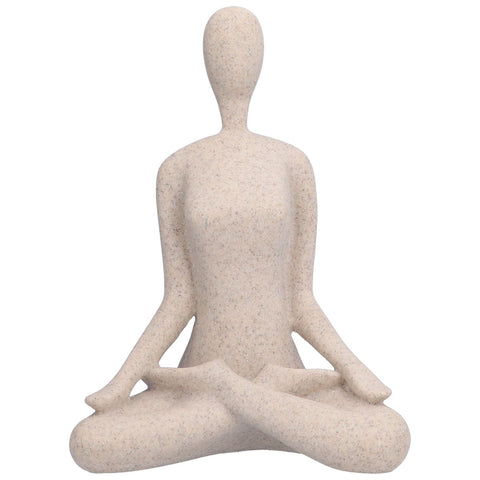 Yoga Pose Statue Nordic Sandstone Resin Yoga Pose Figurines Collectible Decoration Gifts for Home Office DecorBL560
