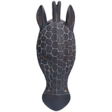 Wall Sculpture Innovative Decorative Durable Animal Head Wall Decor for Living Room Home OfficeJ825 Half Faced Deer Head