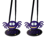 2 PCS Halloween Wooden Pendant Country Style Spider Party Pendant Scene Decoration In Australia - Darrahopens
