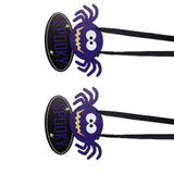 2 PCS Halloween Wooden Pendant Country Style Spider Party Pendant Scene Decoration