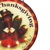 Thanksgiving Welcome Sign Waterproof No Assembly Odorless Nontoxic Light Effect Thanksgiving Hanging Decorations