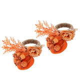 2Pcs Innovative Napkin Ring Decorative Simulation Flower Napkin Holder for Wedding BirthdayLeaves Flowers In Australia - Darrahopens