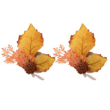 2Pcs Innovative Napkin Ring Decorative Simulation Flower Napkin Holder for Wedding BirthdayMaple Pine Cone In Australia - Darrahopens