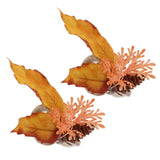 2Pcs Innovative Napkin Ring Decorative Simulation Flower Napkin Holder for Wedding BirthdayMaple Pine Cone In Australia - Darrahopens