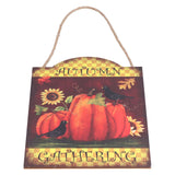 Thanksgiving Wooden Pumpkin Turkey LED Lights Door Wall Hanging Indoor Outdoor Decorations
