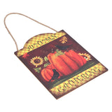 Thanksgiving Wooden Pumpkin Turkey LED Lights Door Wall Hanging Indoor Outdoor Decorations