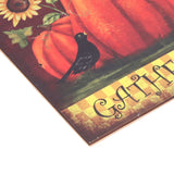 Thanksgiving Wooden Pumpkin Turkey LED Lights Door Wall Hanging Indoor Outdoor Decorations