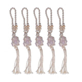 5pcs Necklace Cord Empty Stone Holder Rope Replacement Adjustable Quartz Crystal Pendant Cord for DIY Jewelry MakingLight Pink In Australia - Darrahopens