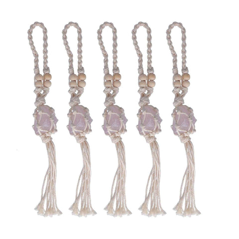 5pcs Necklace Cord Empty Stone Holder Rope Replacement Adjustable Quartz Crystal Pendant Cord for DIY Jewelry MakingLight Pink In Australia - Darrahopens