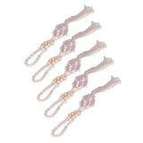5pcs Necklace Cord Empty Stone Holder Rope Replacement Adjustable Quartz Crystal Pendant Cord for DIY Jewelry MakingLight Pink In Australia - Darrahopens
