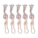 5pcs Necklace Cord Empty Stone Holder Rope Replacement Adjustable Quartz Crystal Pendant Cord for DIY Jewelry MakingLight Pink In Australia - Darrahopens