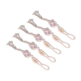 5pcs Necklace Cord Empty Stone Holder Rope Replacement Adjustable Quartz Crystal Pendant Cord for DIY Jewelry MakingLight Pink In Australia - Darrahopens