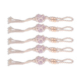 5pcs Necklace Cord Empty Stone Holder Rope Replacement Adjustable Quartz Crystal Pendant Cord for DIY Jewelry MakingLight Pink In Australia - Darrahopens