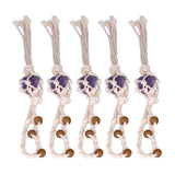 5pcs Necklace Cord Empty Stone Holder Rope Replacement Adjustable Quartz Crystal Pendant Cord for DIY Jewelry MakingPurple In Australia - Darrahopens