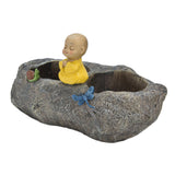 Resin Succulents Pots Cartoon Fake Stone Flower Pots for Planting Succulent Cactus Aloe African Violet In Australia - Darrahopens