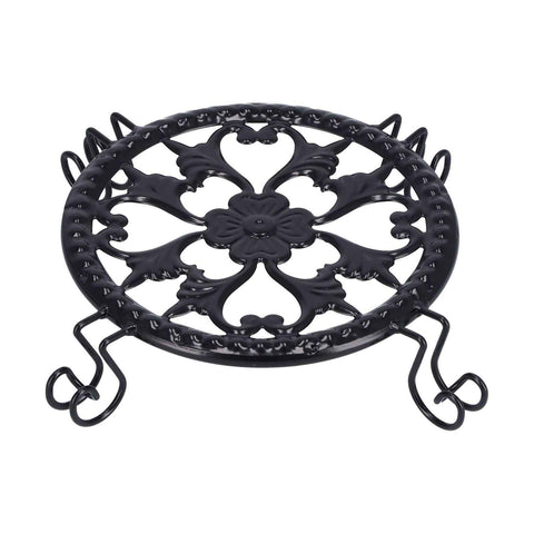 Flower Pot Stand Black Elegant Light Weight Stable Wrought Iron Plant Riser for Living Room Balcony Office In Australia - Darrahopens