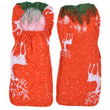Polyurethane Fiber Christmas Chair Cover Stretchy Anti Folding Stretchable Dining Chair Cover for Party Holiday Home Christmas Fawn